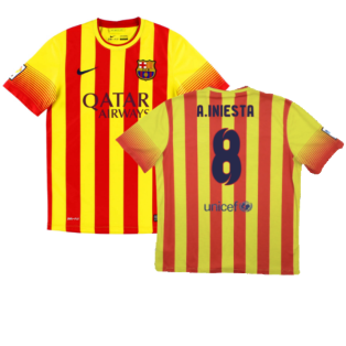 2013-2014 Barcelona Away Shirt (A.Iniesta 8)