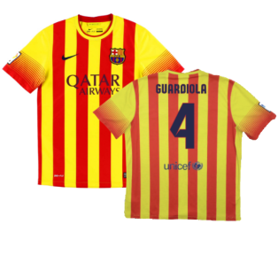 2013-2014 Barcelona Away Shirt (Guardiola 4)