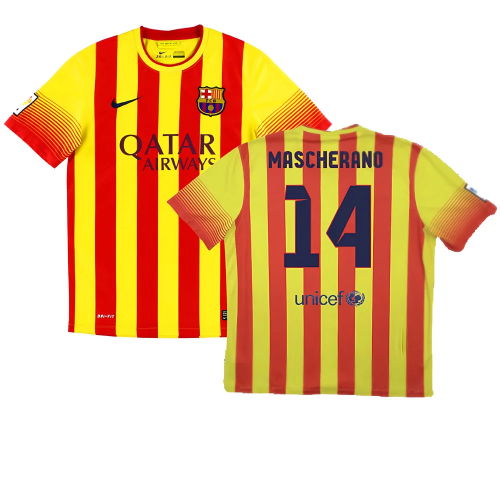 2013-2014 Barcelona Away Shirt (Mascherano 14)