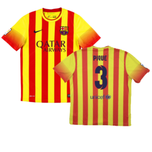 2013-2014 Barcelona Away Shirt (PIQUE 3)
