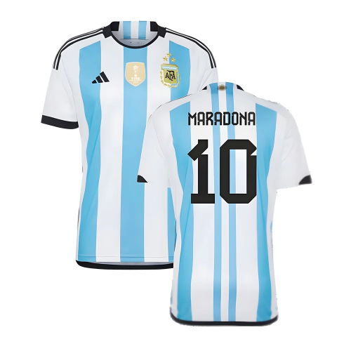 Argentina 2022 World Cup Winners Home Shirt (MARADONA 10)