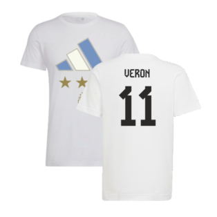 2022 Argentina World Cup Winners Tee (White) (VERON 11)