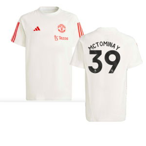2023-2024 Man Utd Training Tee (White) - Kids (McTominay 39)