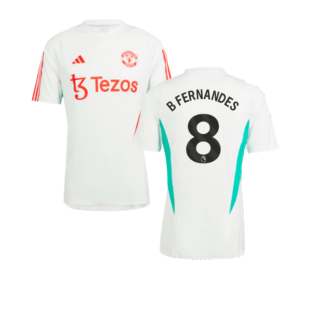2023-2024 Man Utd Training Jersey (White) (B Fernandes 8)