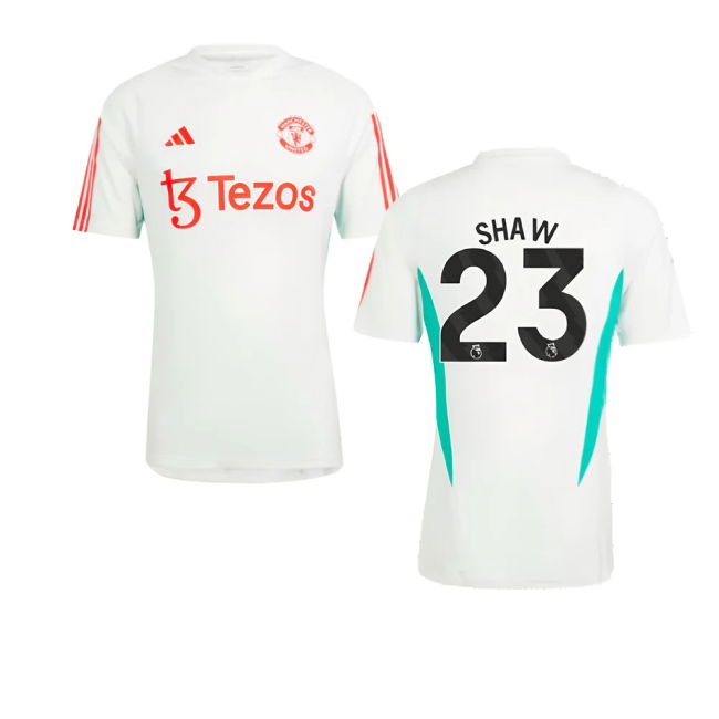 2023-2024 Man Utd Training Jersey (White) (Shaw 23)