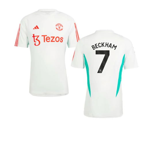 2023-2024 Man Utd Training Jersey (White) (Beckham 7)