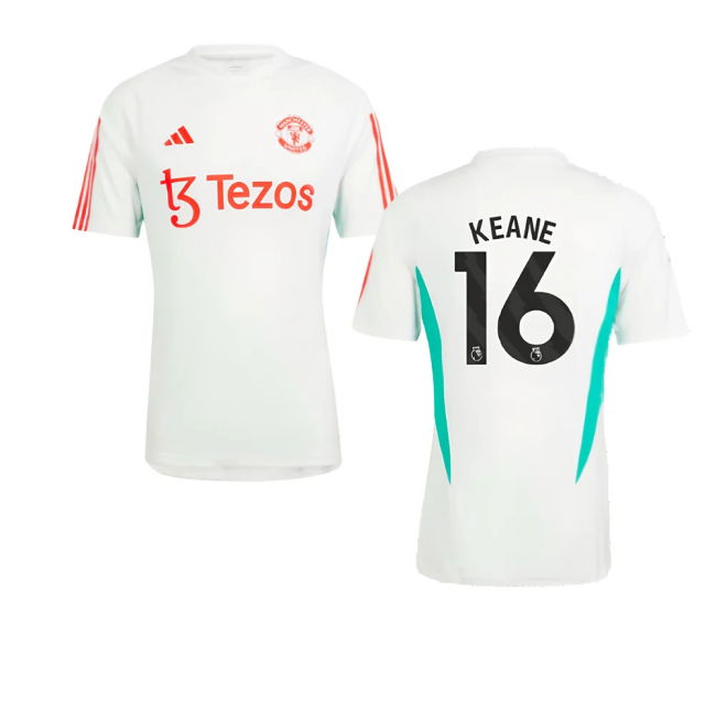 2023-2024 Man Utd Training Jersey (White) (Keane 16)