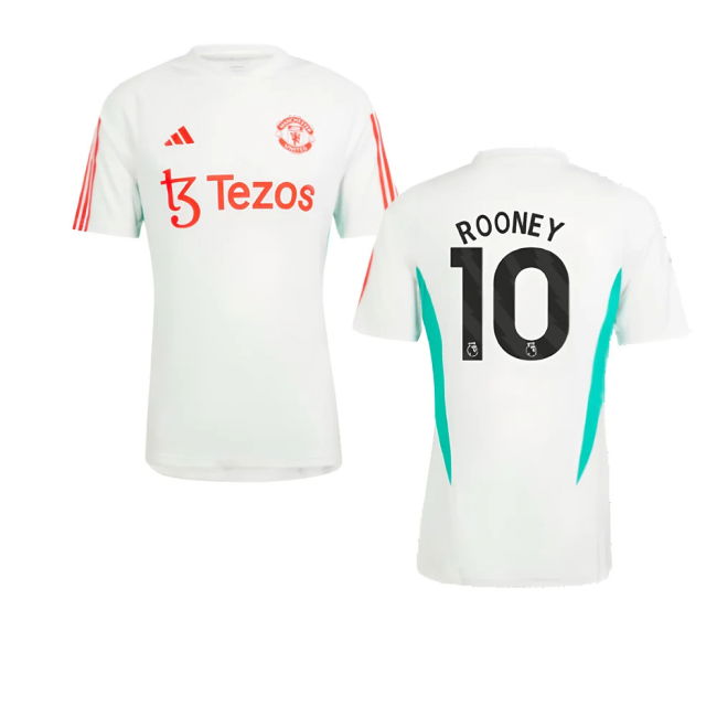 2023-2024 Man Utd Training Jersey (White) (Rooney 10)