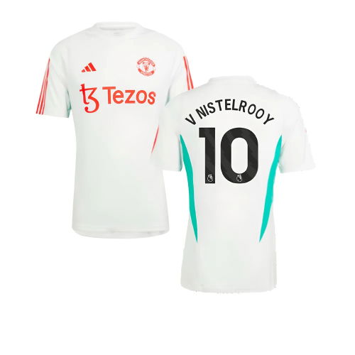 2023-2024 Man Utd Training Jersey (White) (V Nistelrooy 10)