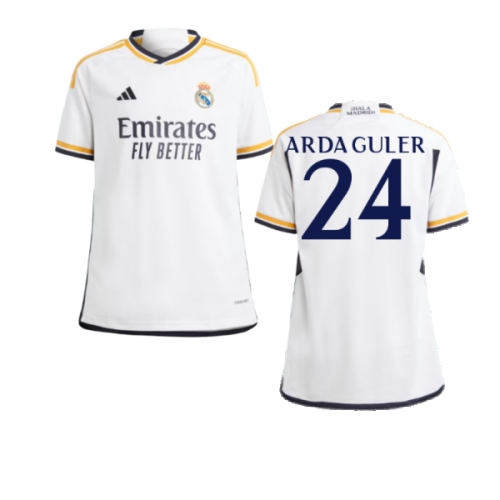 2023-2024 Real Madrid Home Shirt (Kids) (Arda Guler 24)