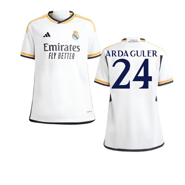 2023-2024 Real Madrid Home Shirt (Kids) (Arda Guler 24)
