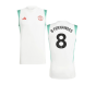 2023-2024 Man Utd Sleeveless Jersey (White) (B Fernandes 8)