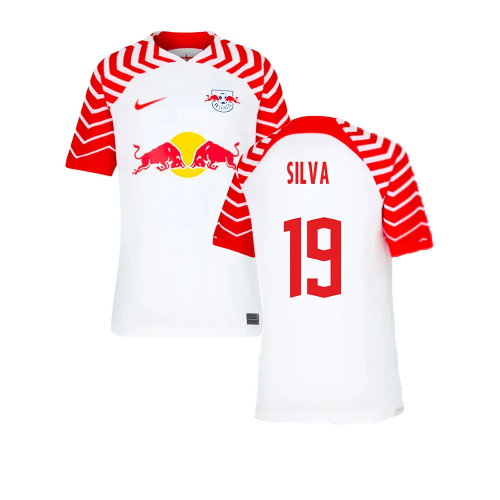 2023-2024 Red Bull Leipzig Home Shirt (Kids) (Silva 19)