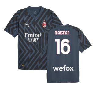 2023-2024 AC Milan Goalkeeper Home Shirt (Dark Night) (M. MAIGNAN 16)