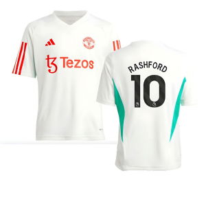 2023-2024 Man Utd Training Jersey (White) - Kids (Rashford 10)