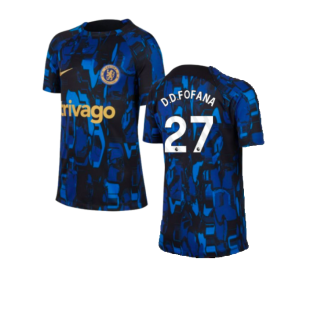 2023-2024 Chelsea Academy Pro Tee (Blue) - Kids (D.D.FOFANA 27)