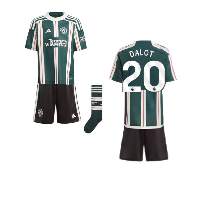 2023-2024 Man Utd Away Mini Kit (Dalot 20)