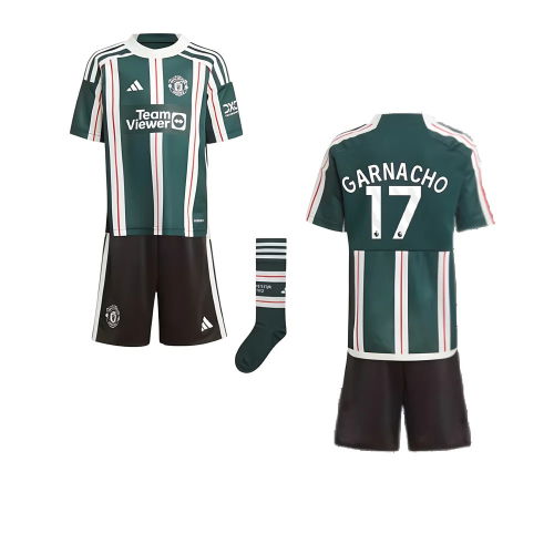 2023-2024 Man Utd Away Mini Kit (Garnacho 17)