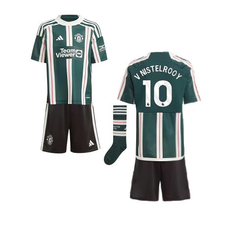 2023-2024 Man Utd Away Mini Kit (V Nistelrooy 10)
