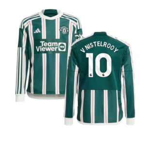 2023-2024 Man Utd Away Long Sleeve Shirt (Kids) (V Nistelrooy 10)