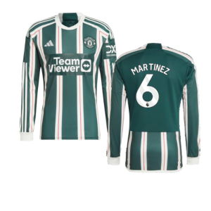 2023-2024 Man Utd Long Sleeve Away Shirt (Martinez 6)