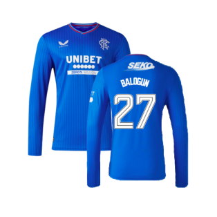 2023-2024 Rangers Long Sleeve Home Shirt (Balogun 27)