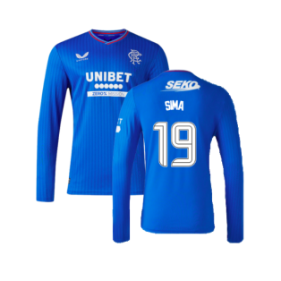 2023-2024 Rangers Long Sleeve Home Shirt (Sima 19)