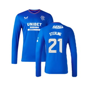2023-2024 Rangers Long Sleeve Home Shirt (Sterling 21)