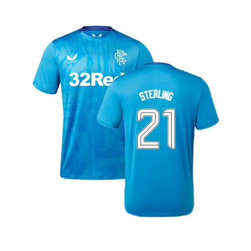 2023-2024 Rangers Players Training Tee (Deep Water) (Sterling 21)