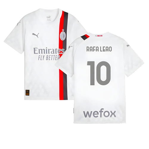 2023-2024 AC Milan Away Shirt (Kids) (Rafa Leao 10)