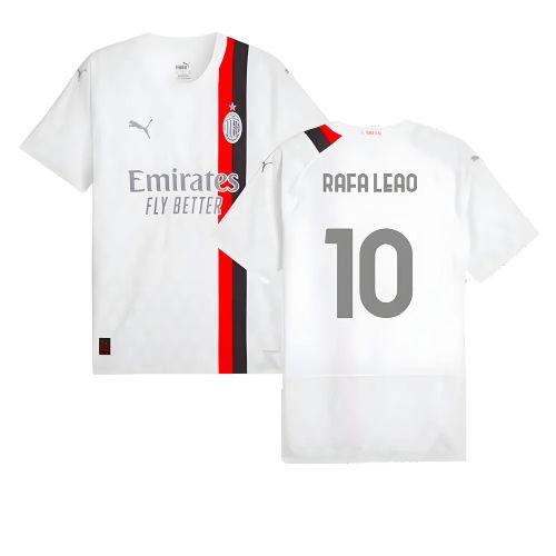 2023-2024 AC Milan Away Authentic Shirt (Rafa Leao 10)