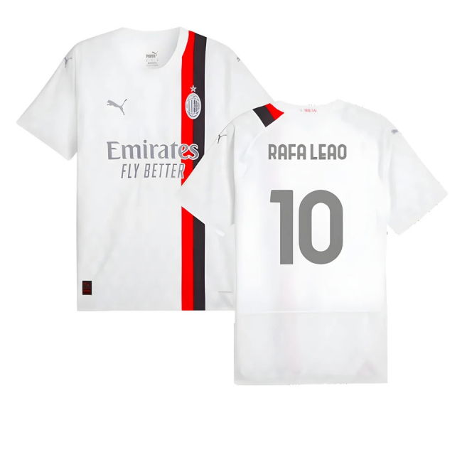 2023-2024 AC Milan Away Authentic Shirt (Rafa Leao 10)