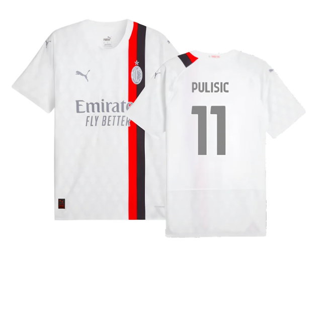 2023-2024 AC Milan Away Authentic Shirt (Pulisic 11)