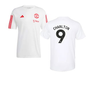2023-2024 Man Utd Training Tee (White) (Charlton 9)