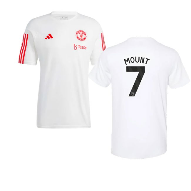2023-2024 Man Utd Training Tee (White) (Mount 7)
