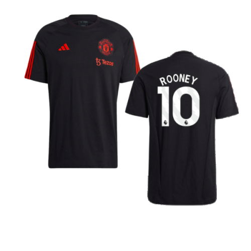 2023-2024 Man Utd Training Tee (Black) (Rooney 10)