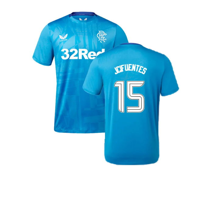 2023-2024 Rangers Players Training Tee (Deep Water) (J Cifuentes 15)