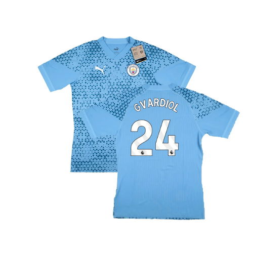 2023-2024 Man City Training Jersey Pro (Light Blue) (Gvardiol 24)