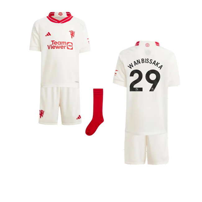 2023-2024 Man Utd Third Mini Kit (Wan Bissaka 29)