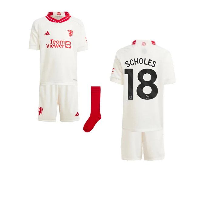 2023-2024 Man Utd Third Mini Kit (Scholes 18)