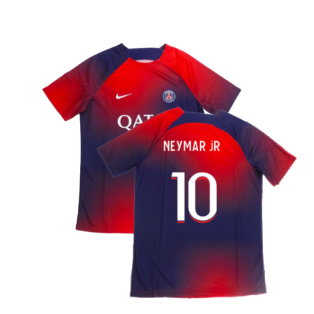 2023-2024 PSG Academy Pro Dri-FIT Pre-Match Shirt (Red) (Neymar JR 10)