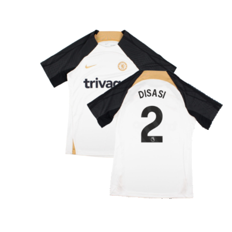 2023-2024 Chelsea Strike Training Shirt (White) (Disasi 2)