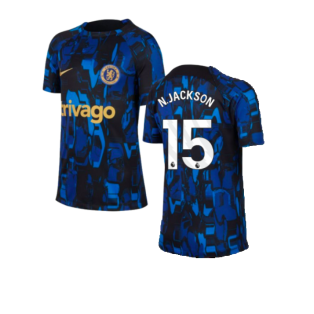 2023-2024 Chelsea Academy Pro Tee (Blue) - Kids (N.Jackson 15)