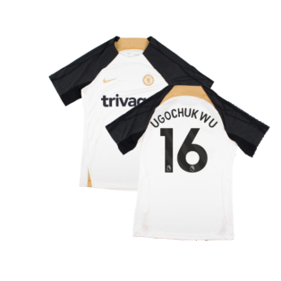 2023-2024 Chelsea Strike Training Shirt (White) (Ugochukwu 16)
