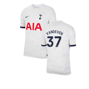 2023-2024 Tottenham Authentic Home Shirt (Van De Ven 37)