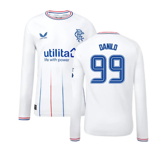 2023-2024 Rangers Away Long Sleeve Shirt (Kids) (Danilo 99)
