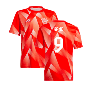 2023-2024 Bayern Munich Pre-Match Shirt (Red) - Kids (Kane 9)