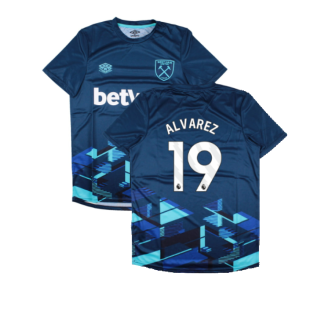 Niño Fútbol Camiseta Edson Alvarez #4 Azul Oscuro 2ª Equipación 2022/23  Argentina