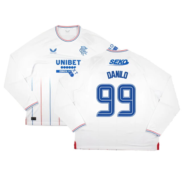 2023-2024 Rangers Long Sleeve Away Shirt (Danilo 99)