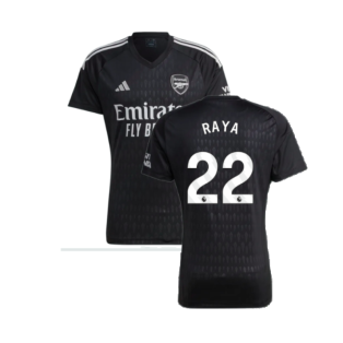 2023-2024 Arsenal Home Goalkeeper Shirt (Black) (Raya 22)